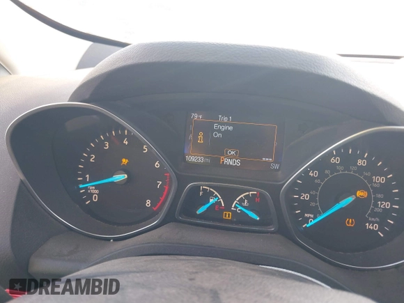 2017 Ford Escape S with VIN 1FMCU0F74HUB37044, listed as a IAAI auction lot 40425231 with 109,233 mi miles and . Bid and sale history available at DreamBid. Image 7.