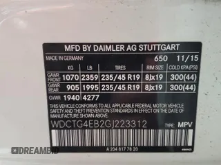 2016 Mercedes-Benz GLA 250 z VIN WDCTG4EB2GJ223312, wystawiony jako Copart lot #55937885 z przebiegiem 48 361 mil mil oraz Szkoda całkowita • Salvage title. Historia ofert i sprzedaży dostępna na DreamBid. Obrazek 13.
