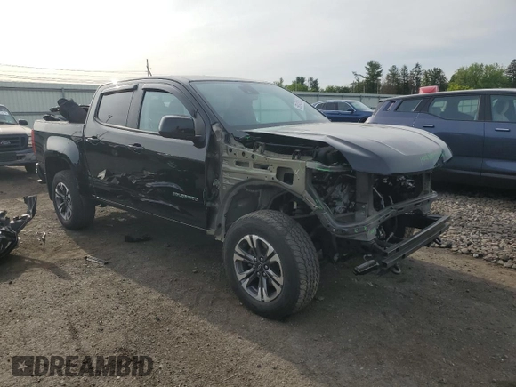 2021 Chevrolet Colorado 4WD Z71 with VIN 1GCGTDEN7M1289699, listed as a Copart auction lot 58043195 with Not provided miles and Salvage title. Bid and sale history available at DreamBid. Image 4.
