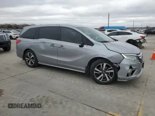 2019 Honda Odyssey Elite with VIN 5FNRL6H93KB000017, listed as a Copart auction lot 45042005 with 93,599 mi miles and Salvage Title. Bid and sale history available at DreamBid. Image 4.