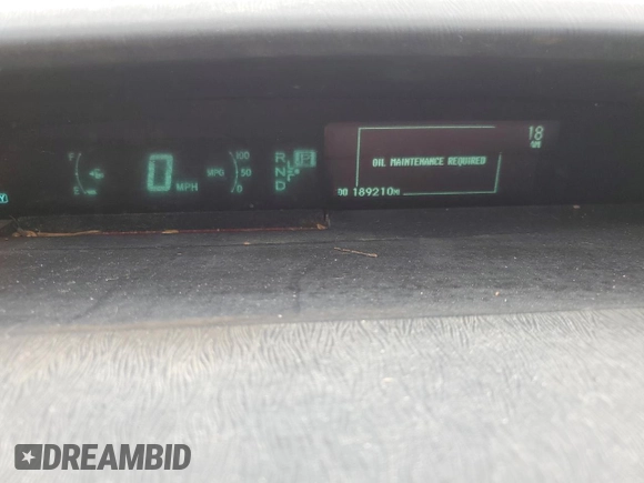 2011 Toyota Prius I with VIN JTDKN3DU9B0263244, listed as a Copart auction lot 54960925 with 189,210 mi miles and Clean Title. Bid and sale history available at carsss.com. Image 9.