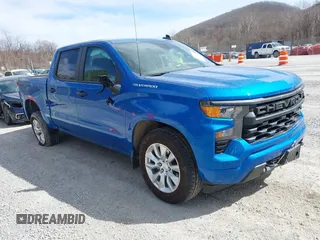 2024 Chevrolet Silverado 1500 Custom with VIN 1GCPDBEK9RZ123622, listed as a IAAI auction lot 41757432 with 10,255 mi miles and . Bid and sale history available at DreamBid. Image 1.