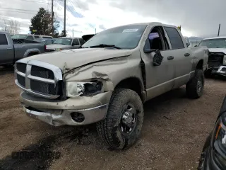 2004 Dodge Ram 2500 SLT with VIN 3D7KU28C34G206928, listed as a Copart auction lot 46858865 with 217,745 mi miles and Salvage Title. Bid and sale history available at carsss.com. Image 1.