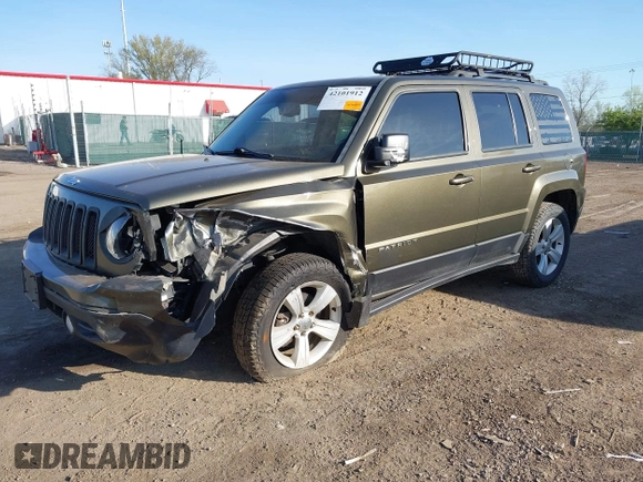 2016 Jeep Patriot High Altitude Edition with VIN 1C4NJRFB4GD581179, listed as a IAAI auction lot 42101912 with 168,254 mi miles. Bid and sale history available at carsss.com. Image 6.