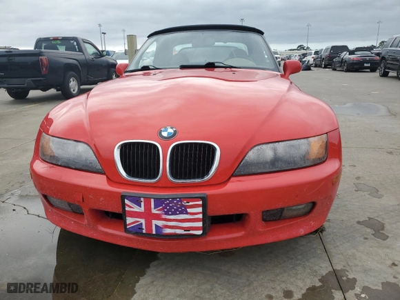 1996 BMW 3-Series Z3 with VIN 4USCH7324TLB72530, listed as a Copart auction lot 74195034 with 0 mi miles and Salvage Title. Bid and sale history available at carsss.com. Image 5.