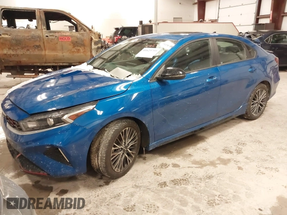 2023 Kia Forte GT-Line with VIN 3KPF54AD7PE538250, listed as a IAAI auction lot 41623759 with 51,929 mi miles and . Bid and sale history available at carsss.com. Image 2.