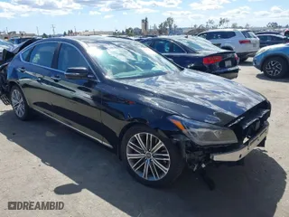2018 Genesis G80 3.8L with VIN KMHGN4JE3JU225567, listed as a IAAI auction lot 41945232 with 74,953 mi miles. Bid and sale history available at carsss.com. Image 1.