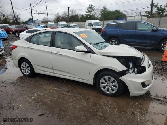 2016 Hyundai Accent SE with VIN KMHCT4AE6GU003909, listed as a Copart auction lot 52086775 with 0 mi miles and Salvage Title. Bid and sale history available at carsss.com. Image 4.