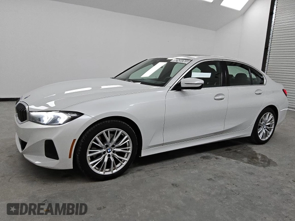 2024 BMW 3 Series 330i with VIN 3MW69FF00R8E89560, listed as a Copart auction lot 52459365 with 18,931 mi miles and Clean Title. Bid and sale history available at carsss.com. Image 1.