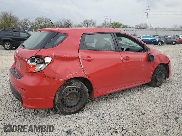 2010 Toyota Matrix with VIN 2T1KU4EE6AC263402, listed as a Copart auction lot 52811555 with Not Provided miles and Salvage Title. Bid and sale history available at carsss.com. Image 3.