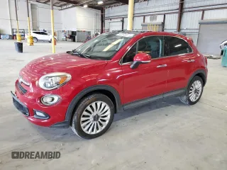 2016 FIAT 500X Lounge z VIN ZFBCFYDT5GP384439, wystawiony jako Copart lot #60253885 z przebiegiem 59 184 mil mil oraz Szkoda całkowita • Salvage title. Historia ofert i sprzedaży dostępna na DreamBid. Obrazek 1.