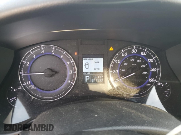 2012 Infiniti EX Journey with VIN JN1AJ0HR7CM452676, listed as a Copart auction lot 77677864 with 65,137 mi miles and Salvage Title. Bid and sale history available at DreamBid. Image 9.