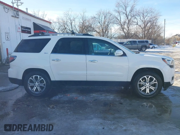 2015 GMC Acadia SLT with VIN 1GKKVRKD6FJ180333, listed as a IAAI auction lot 41344803 with 145,774 mi miles and . Bid and sale history available at DreamBid. Image 13.