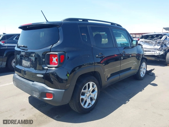2017 Jeep Renegade Altitude with VIN ZACCJABB6HPE57612, listed as a IAAI auction lot 41980363 with 139,529 mi miles. Bid and sale history available at carsss.com. Image 4.