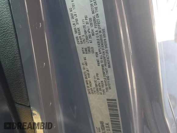 2022 Jeep Gladiator Texas Trail with VIN 1C6HJTAG8NL103449, listed as a Copart auction lot 49823595 with 60,902 mi miles and Salvage Title. Bid and sale history available at carsss.com. Image 13.