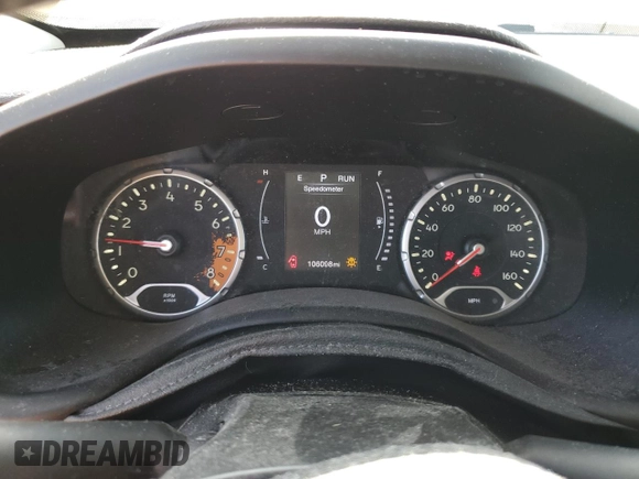 2017 Jeep Renegade Altitude with VIN ZACCJABB5HPF93679, listed as a Copart auction lot 57417255 with 106,098 mi miles and Salvage title. Bid and sale history available at DreamBid. Image 9.