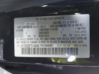 2007 Mazda 5 Touring with VIN JM1CR293670148448, listed as a IAAI auction lot 41345958 with 80,322 mi miles and . Bid and sale history available at DreamBid. Image 8.