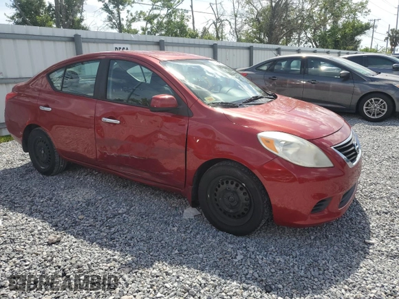 2012 Nissan Versa SV with VIN 3N1CN7AP9CL859049, listed as a Copart auction lot 52303955 with 125,487 mi miles and Salvage Title. Bid and sale history available at carsss.com. Image 4.