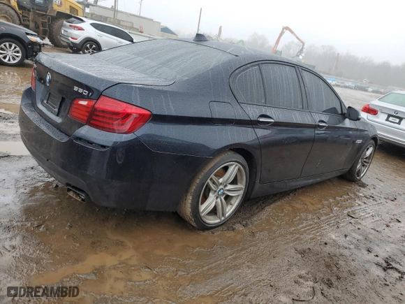 2016 BMW 5 Series 550i xDrive with VIN WBAKP9C58GD980383, listed as a Copart auction lot 38402794 with 64,120 mi miles and Salvage Title. Bid and sale history available at carsss.com. Image 3.