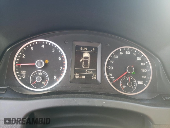 2012 Volkswagen Tiguan S with VIN WVGAV7AX7CW002660, listed as a Copart auction lot 86016034 with 185,938 mi miles and Salvage title. Bid and sale history available at DreamBid. Image 9.