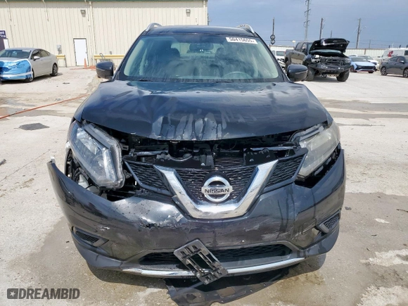 2016 Nissan Rogue S with VIN KNMAT2MT2GP595138, listed as a Copart auction lot 50415655 with 89,929 mi miles and Salvage Title. Bid and sale history available at carsss.com. Image 5.