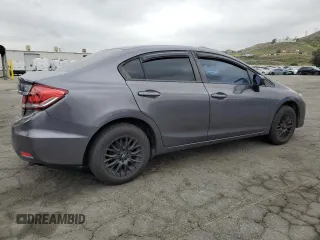2014 Honda Civic Sedan LX with VIN 19XFB2F5XEE210185, listed as a Copart auction lot 53828455 with 154,204 mi miles and Salvage Title. Bid and sale history available at carsss.com. Image 3.