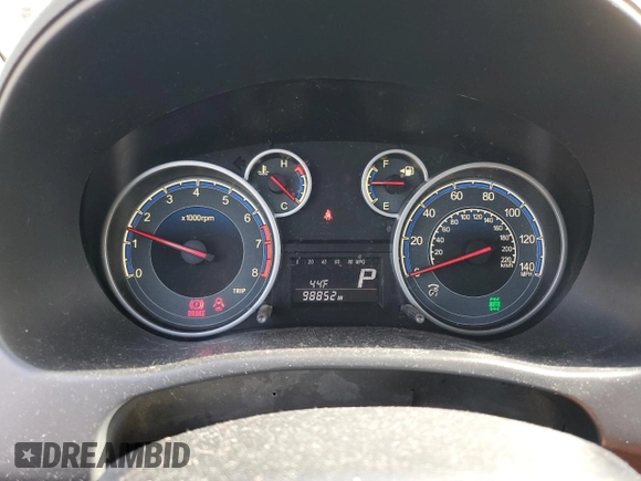 2013 Suzuki SX4 with VIN JS2YB5A48D6100481, listed as a Copart auction lot 46864645 with 98,852 mi miles and Salvage Title. Bid and sale history available at DreamBid. Image 9.