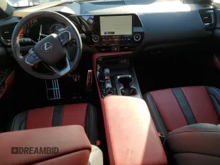 2022 Lexus NX with VIN 2T2KGCEZXNC001579, listed as a Copart auction lot 42125225 with 42,980 mi miles and Salvage Title. Bid and sale history available at carsss.com. Image 8.