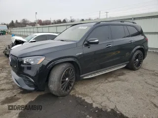 2021 Mercedes-Benz GLS with VIN 4JGFF8KE3MA463875, listed as a Copart auction lot 81672014 with 14,798 mi miles and Salvage Title. Bid and sale history available at carsss.com. Image 1.