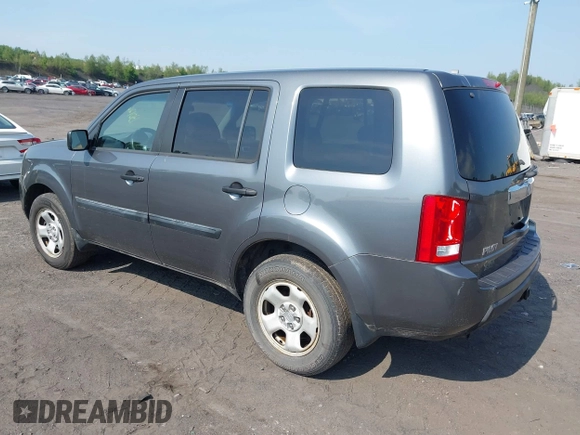 2011 Honda Pilot LX with VIN 5FNYF4H2XBB059849, listed as a IAAI auction lot 42498198 with 212,945 mi miles and . Bid and sale history available at DreamBid. Image 3.