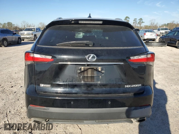 2017 Lexus NX with VIN JTJYARBZ5H2080134, listed as a Copart auction lot 47971345 with 91,358 mi miles and Salvage Title. Bid and sale history available at carsss.com. Image 6.