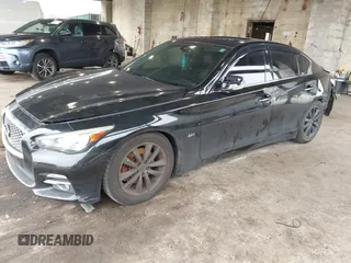 2016 Infiniti Q50 2.0t Premium with VIN JN1CV7AR5GM251834, listed as a IAAI auction lot 41886327 with 115,414 mi miles. Bid and sale history available at carsss.com. Image 18.