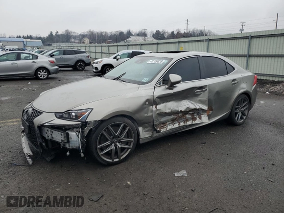 2020 Lexus IS 350 F Sport with VIN JTHGZ1E2XL5018242, listed as a Copart auction lot 43329635 with 38,135 mi miles and Salvage title. Bid and sale history available at DreamBid. Image 1.