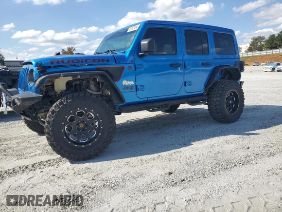2023 Jeep Wrangler Rubicon with VIN 1C4HJXFN5PW504658, listed as a Copart auction lot 69063484 with 32,490 mi miles and Salvage title. Bid and sale history available at DreamBid. Image 1.