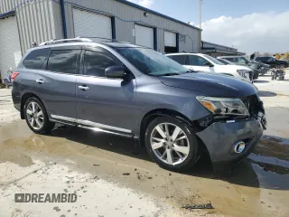 2013 Nissan Pathfinder SL with VIN 5N1AR2MN7DC683777, listed as a Copart auction lot 49413415 with 177,793 mi miles and Salvage Title. Bid and sale history available at DreamBid. Image 4.