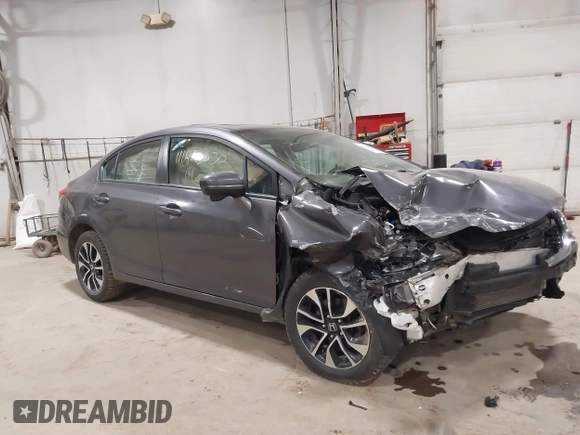 2014 Honda Civic Sedan EX with VIN 19XFB2F82EE227900, listed as a IAAI auction lot 41823030 with 121,638 mi miles. Bid and sale history available at carsss.com. Image 1.