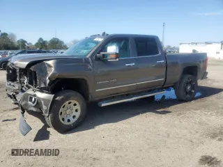 2015 GMC Sierra 2500HD available WiFi Denali with VIN 1GT120E87FF623120, listed as a Copart auction lot 44894325 with 0 mi miles and Salvage Title. Bid and sale history available at carsss.com. Image 1.