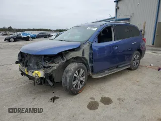 2019 Nissan Pathfinder SL z VIN 5N1DR2MN1KC577402, wystawiony jako Copart lot #43400575 z przebiegiem 128 377 mil mil oraz Szkoda całkowita • Salvage title. Historia ofert i sprzedaży dostępna na DreamBid. Obrazek 1.
