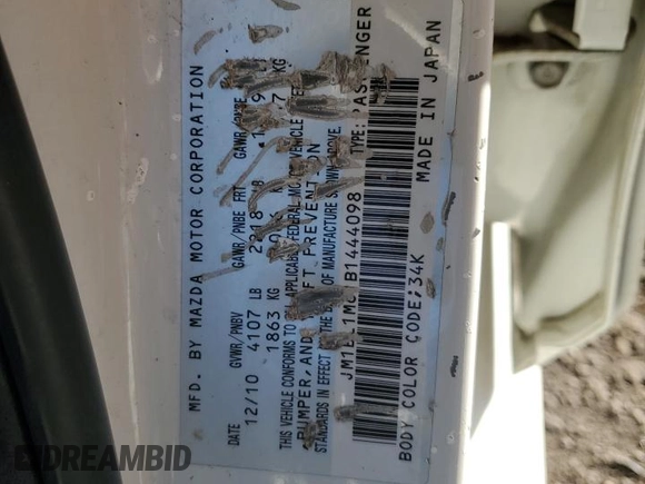 2011 Mazda 3 S Grand Touring z VIN JM1BL1M61B1444098, wystawiony jako Copart lot #88331065 z przebiegiem 66 520 mil mil oraz Czysty tytuł • Clean title. Historia ofert i sprzedaży dostępna na DreamBid. Obrazek 12.