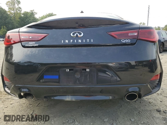 2021 Infiniti Q60 Luxe with VIN JN1EV7KL4MM470492, listed as a Copart auction lot 69246014 with 23,719 mi miles and Salvage title. Bid and sale history available at DreamBid. Image 6.