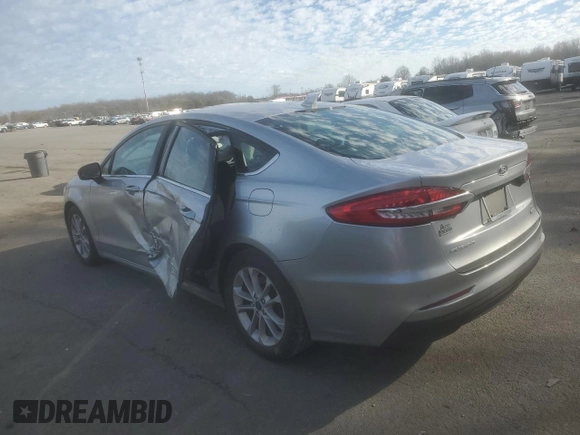 2020 Ford Fusion SE with VIN 3FA6P0HD0LR159110, listed as a Copart auction lot 87076954 with 55,547 mi miles and Salvage Title. Bid and sale history available at DreamBid. Image 2.