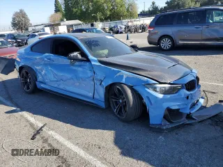 2018 BMW M4 z VIN WBS4Y9C50JAA85547, wystawiony jako Copart lot #45412975 z przebiegiem Nie podano mil oraz Szkoda całkowita • Salvage title. Historia ofert i sprzedaży dostępna na DreamBid. Obrazek 4.