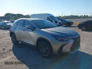 2025 Lexus NX with VIN 2T2GDCAZ0SC017810, listed as a IAAI auction lot 41672741 with 3,801 mi miles. Bid and sale history available at carsss.com. Image 1.
