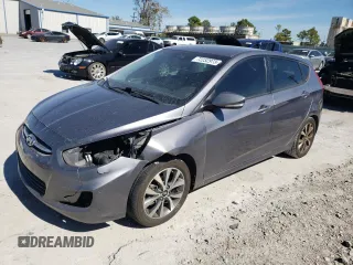 2015 Hyundai Accent Sport with VIN KMHCU5AE3FU233053, listed as a Copart auction lot 55346784 with 159,853 mi miles and Salvage Title. Bid and sale history available at carsss.com. Image 1.
