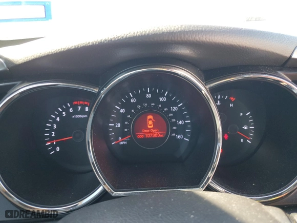 2011 Kia Optima LX with VIN KNAGM4A72B5184026, listed as a Copart auction lot 41398415 with 107,383 mi miles and Salvage Title. Bid and sale history available at carsss.com. Image 9.