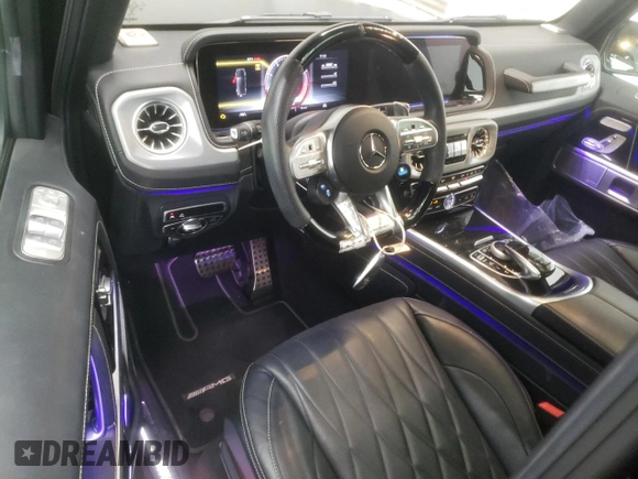 2022 Mercedes-Benz G 63 AMG with VIN W1NYC7HJ2NX444083, listed as a Copart auction lot 64764324 with 7,909 mi miles and Salvage title. Bid and sale history available at DreamBid. Image 8.
