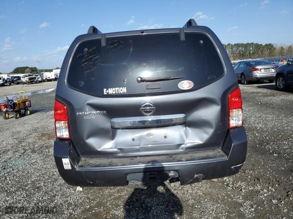 2012 Nissan Pathfinder LE with VIN 5N1AR1NN6CC633508, listed as a Copart auction lot 48393095 with 0 mi miles and Salvage Title. Bid and sale history available at carsss.com. Image 6.