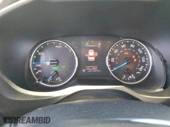2021 Toyota RAV4 Hybrid LE with VIN JTMB6RFV8MD040419, listed as a Copart auction lot 56074195 with 63,816 mi miles and Salvage title. Bid and sale history available at DreamBid. Image 9.