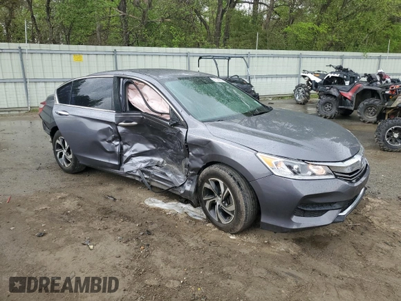 2016 Honda Accord Sedan LX with VIN 1HGCR2F38GA184576, listed as a Copart auction lot 51124595 with 138,632 mi miles and Salvage Title. Bid and sale history available at carsss.com. Image 4.