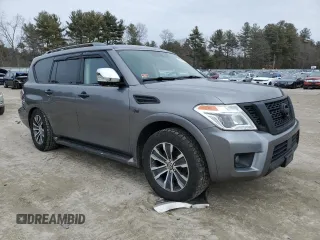 2020 Nissan Armada SL with VIN JN8AY2NC8L9616156, listed as a Copart auction lot 47469885 with 118,662 mi miles and Salvage Title. Bid and sale history available at carsss.com. Image 4.